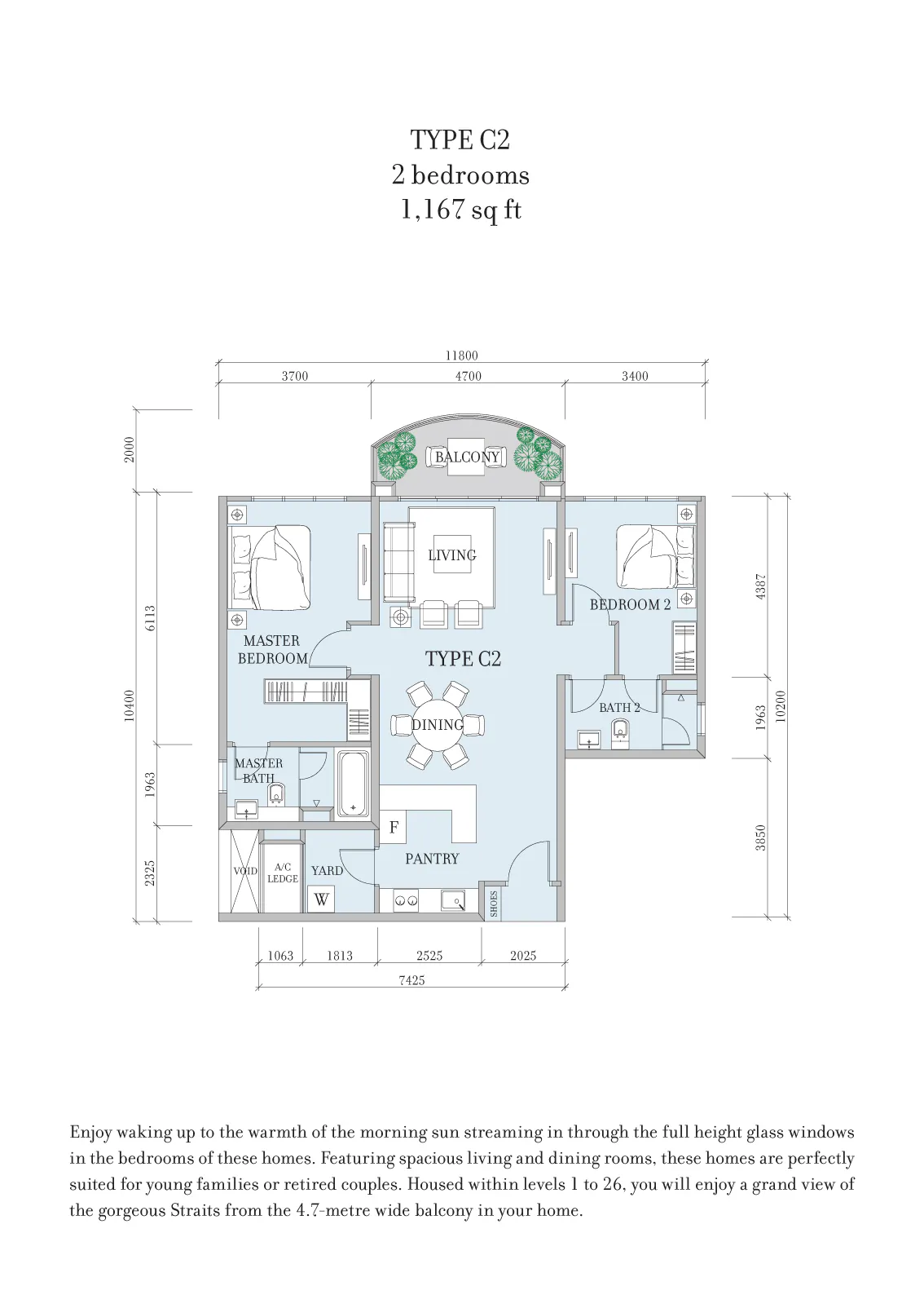 Teega Residences Floor Plan Type C2