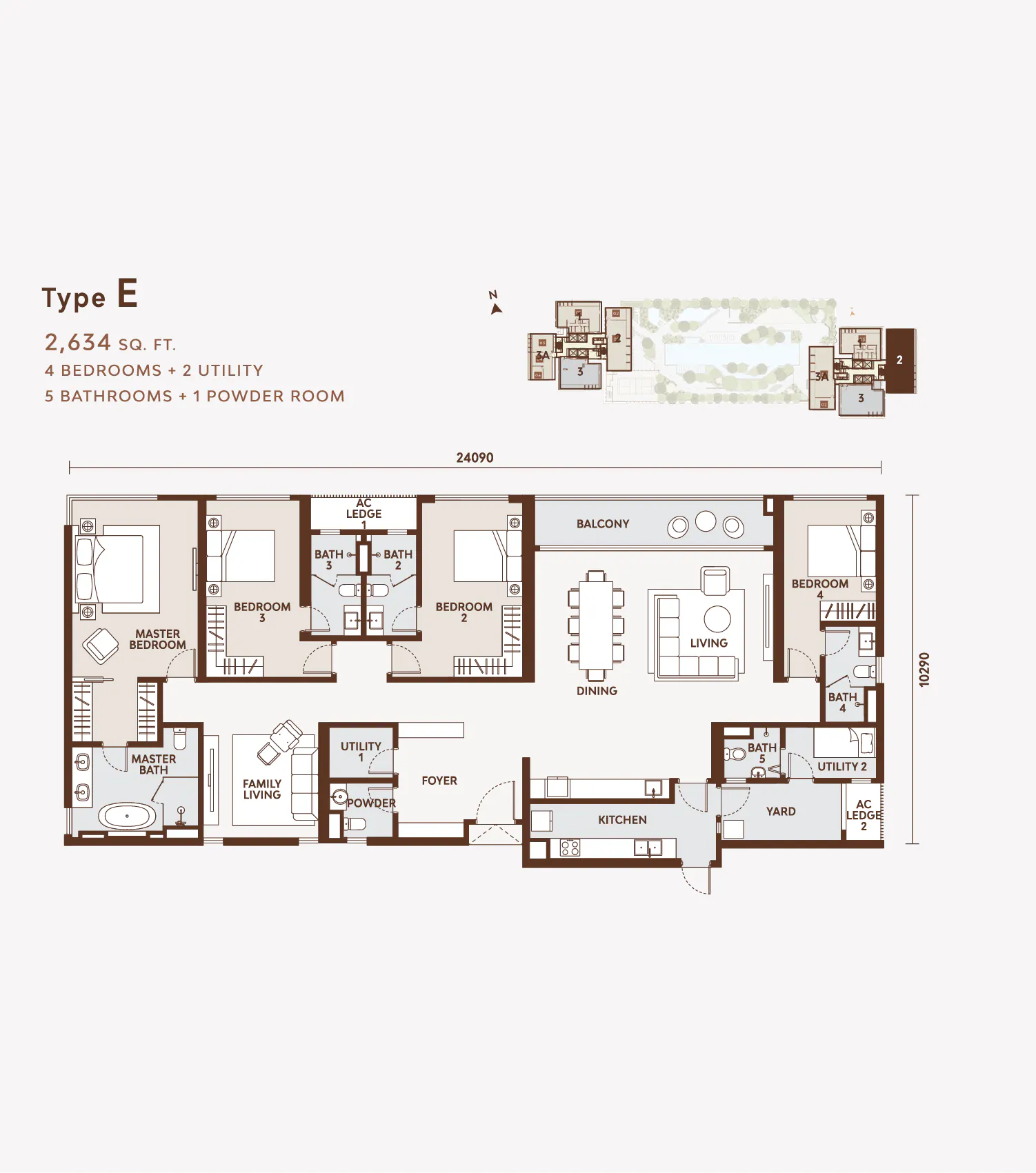 Allevia Type F floor plan in Mont Kiara, Kuala Lumpur