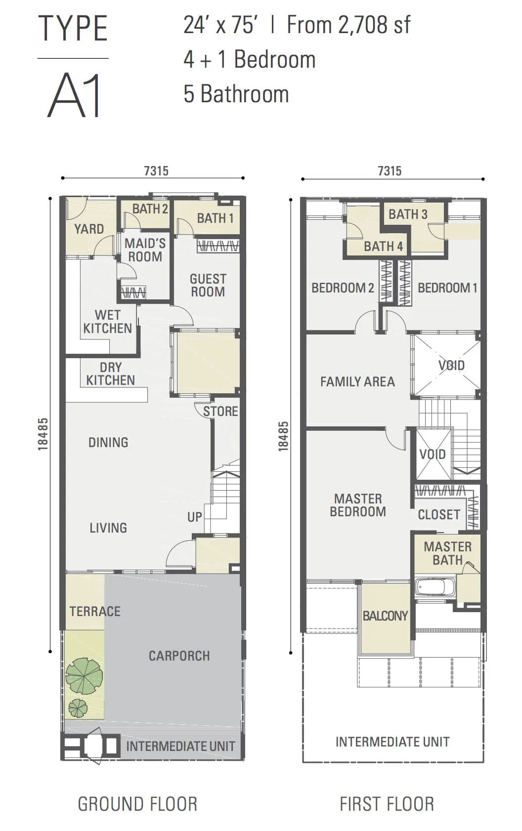 Estuari Gardens Floor Plan Type A1
