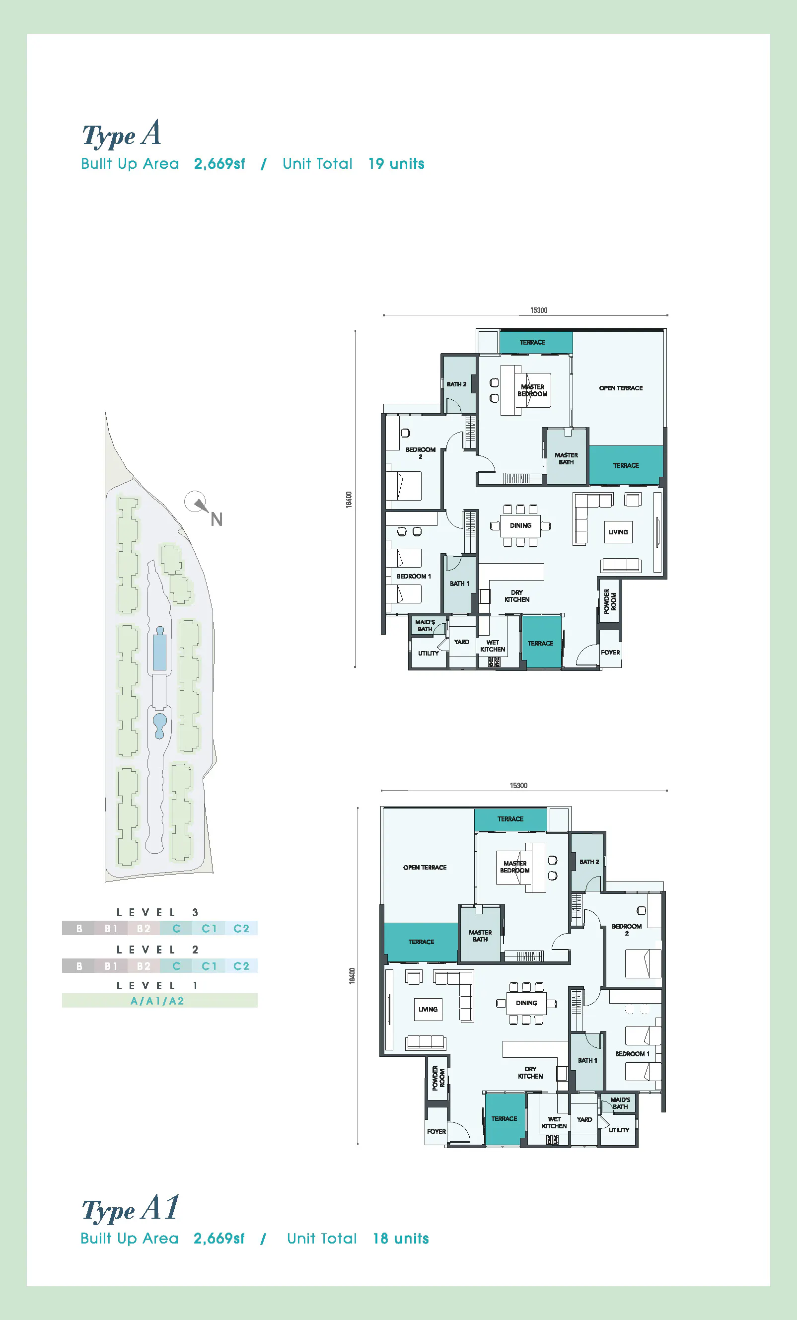 Residensi Ledang Floor Plan Type A1