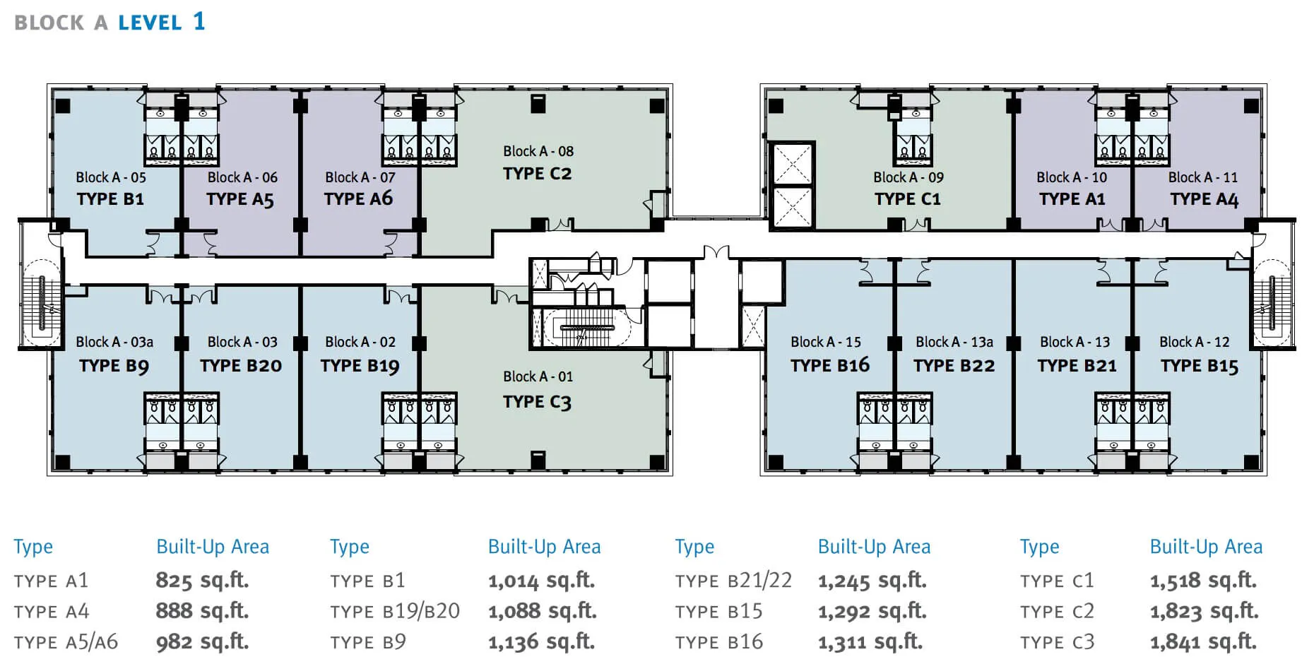Radia Offices Floor Plan Level 1 Type B