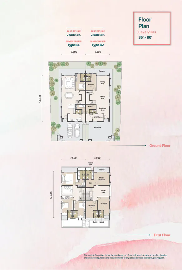 UEM Sunrise Verna Lake Villas Floorplan