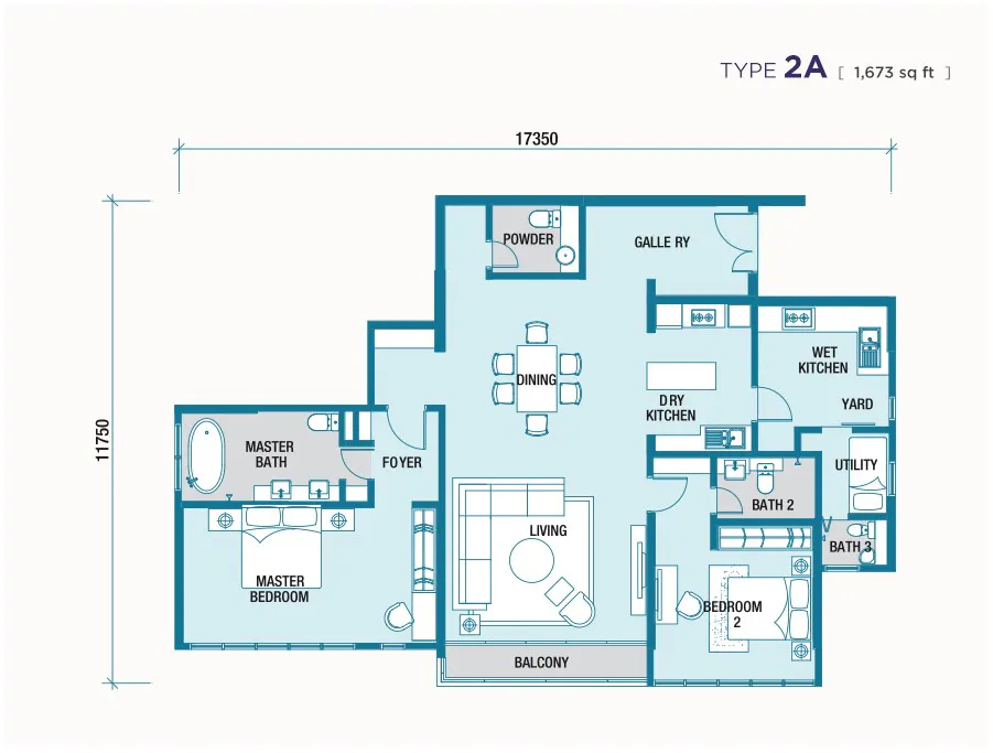 Imperia Condominium Floor Plan 2A